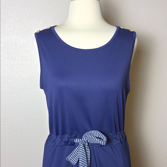 L'OEUF POCHE' Medium Navy Blue Made in USA Athletic Dress Tennis Golf Pickleball - Picture 2 of 12